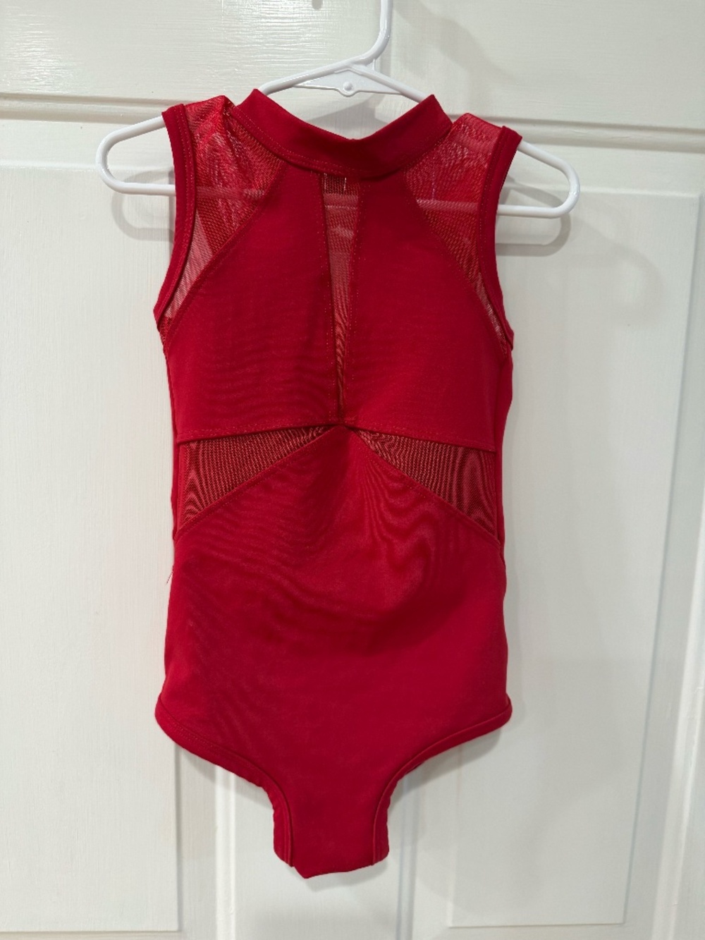 Five dancewear red leotard - youth large